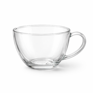 Glass Bloom Tea Cup